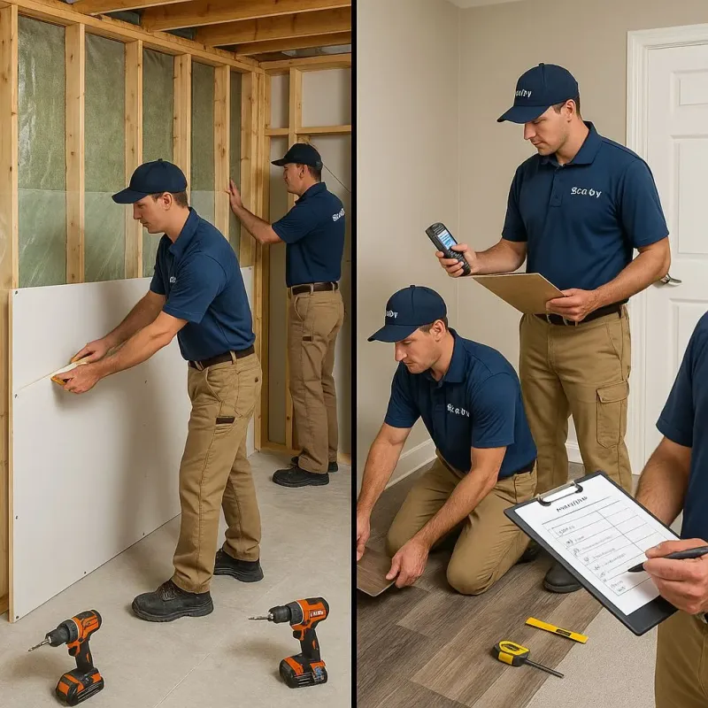 Repairs and Reconstruction process in Yorketown, NJ